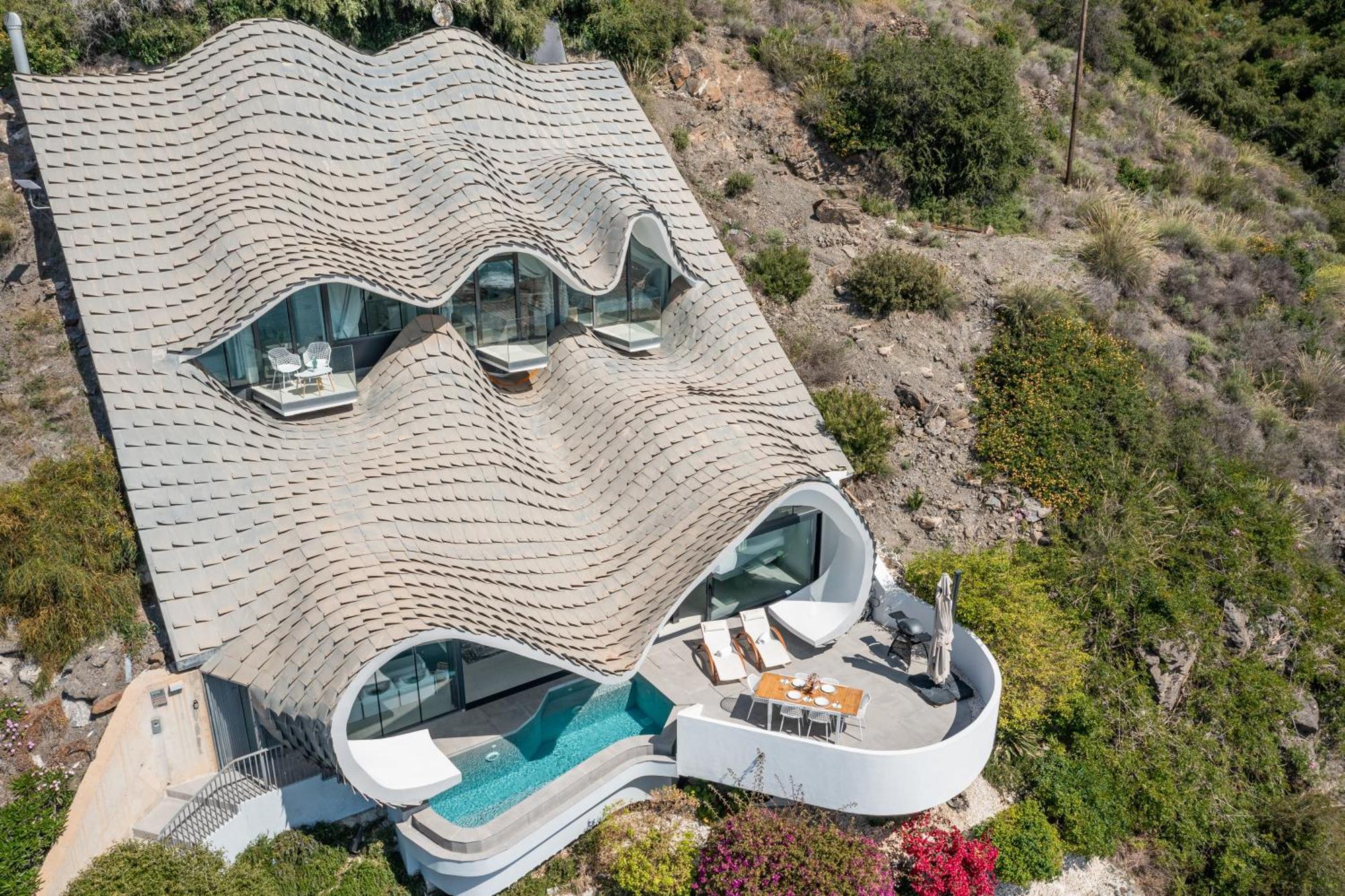 Rentitspain Casa Del Acantilado Piscina Climatizada Салобрения Экстерьер фото